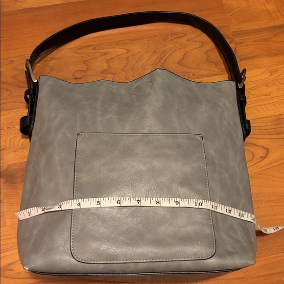 Gray Leather Women's Bag - Picture 6 of 7
